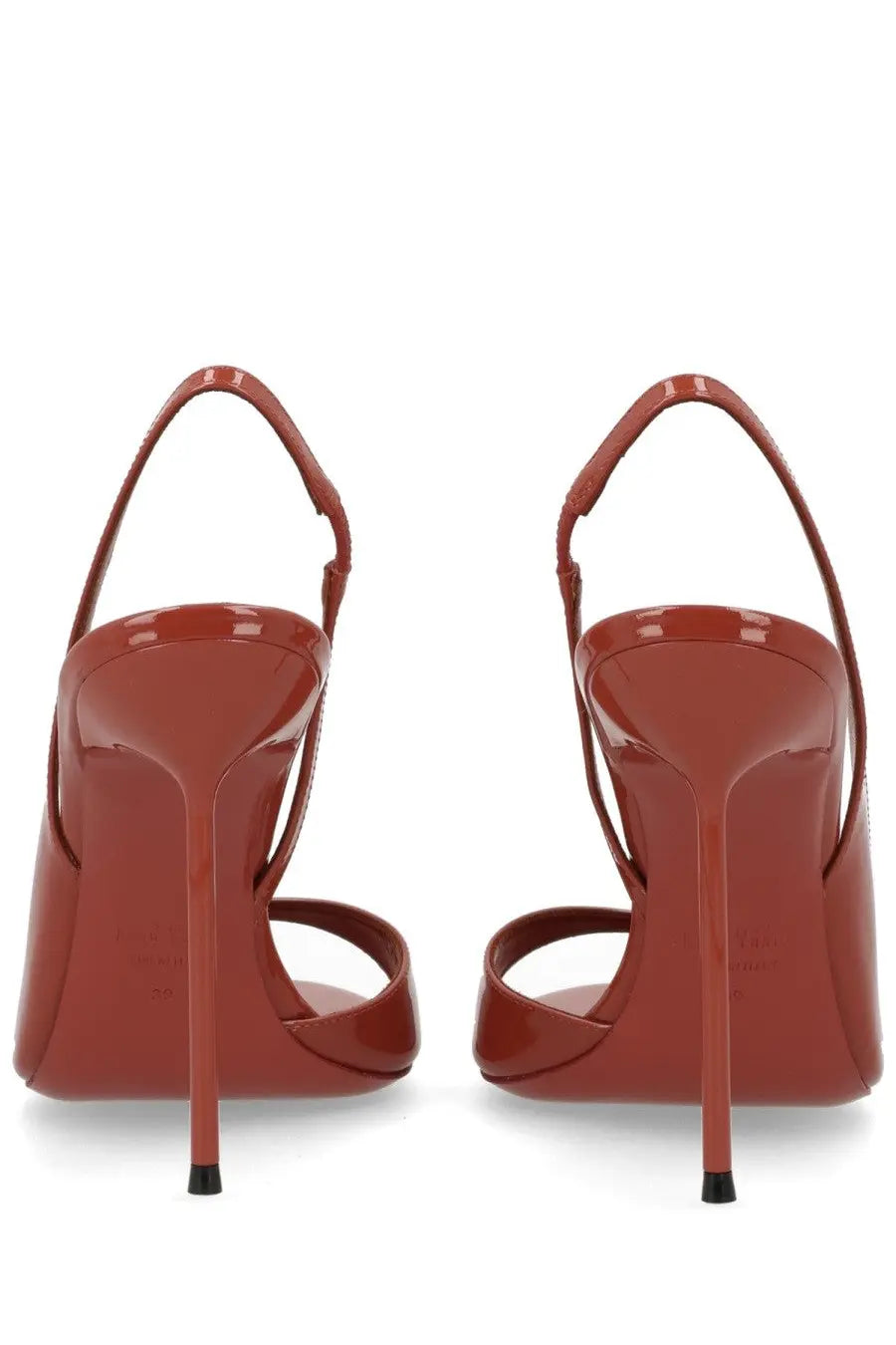 Paris texas women’s slingback lydia red patent leather heels with sleek minimalist design and black-tipped stilettos