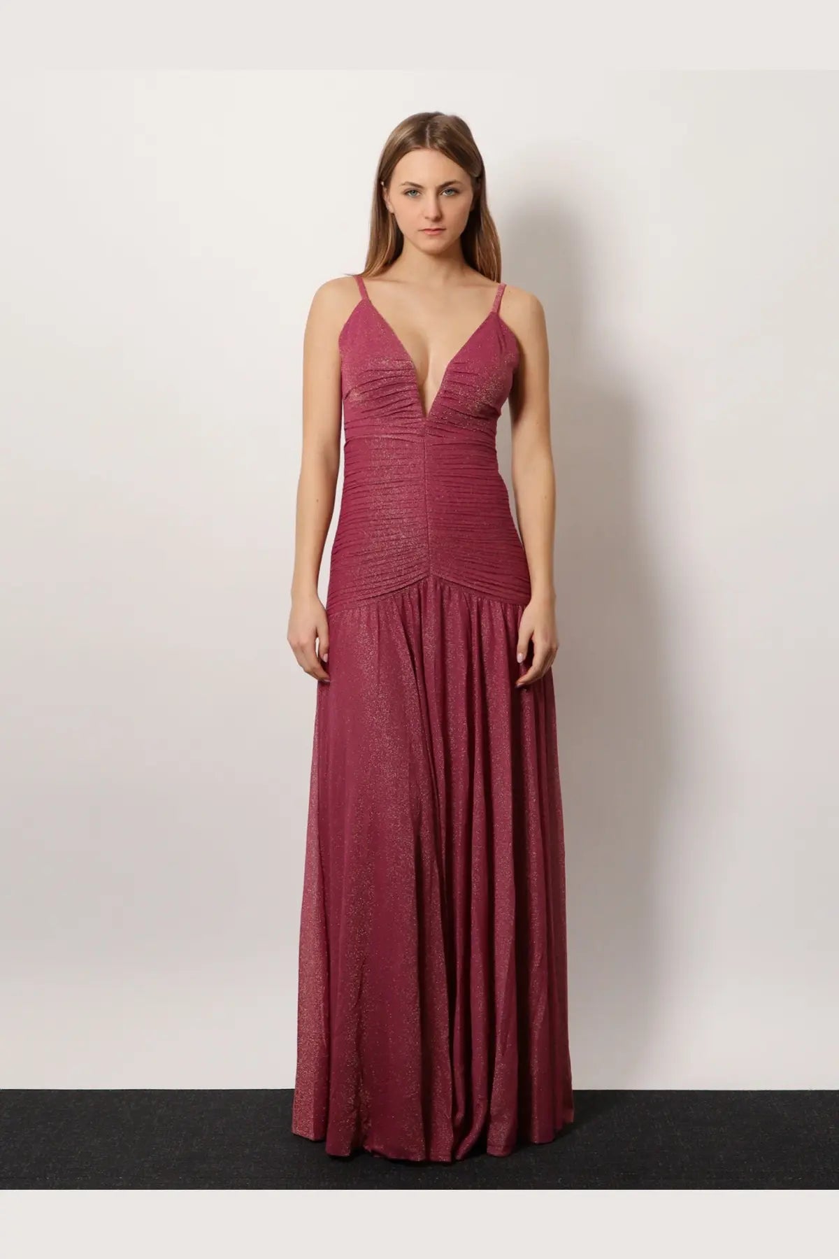 Patbo Women's Viscose Blend Long Dress