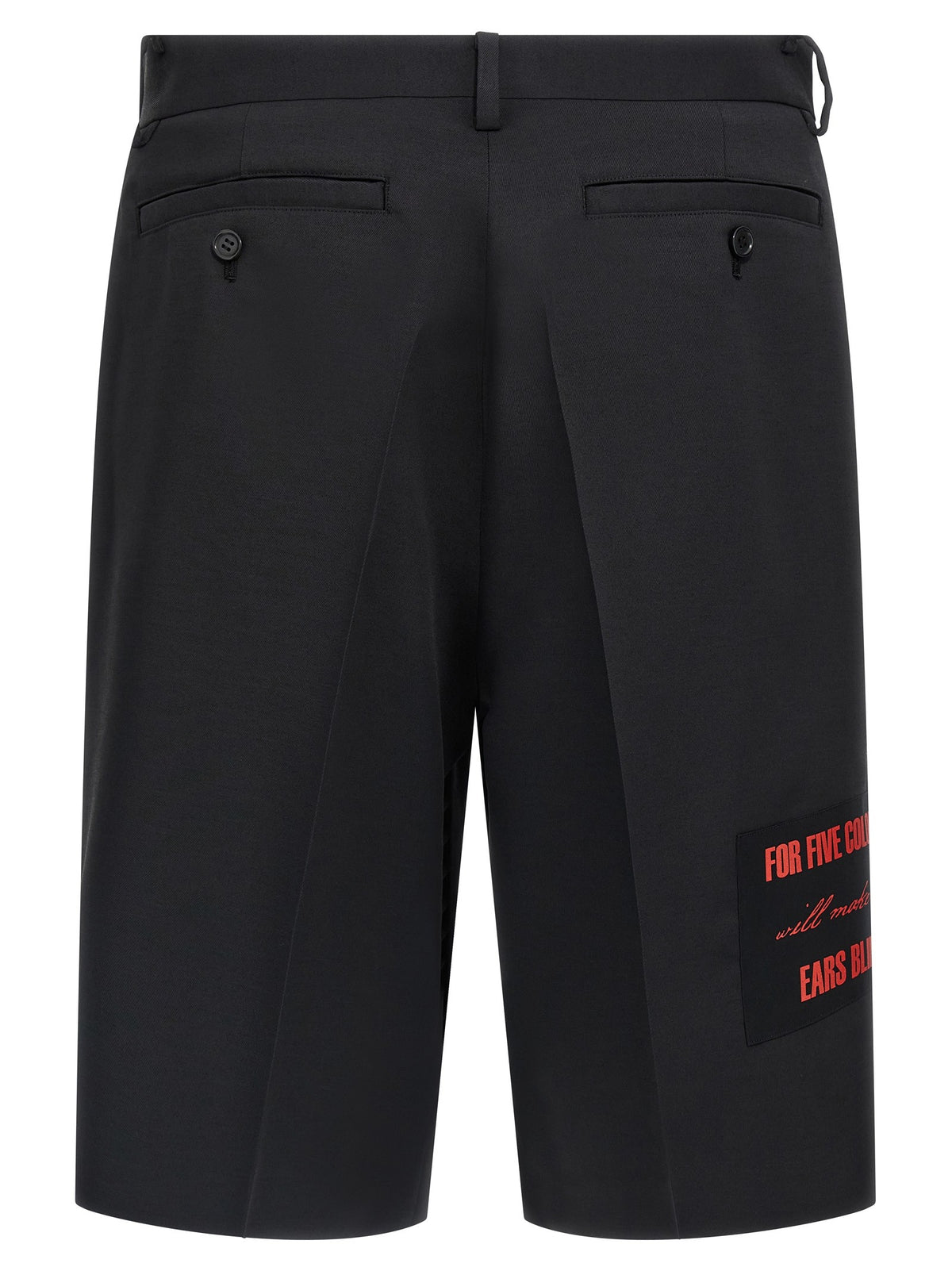 Undercover Patch Bermuda Shorts Black