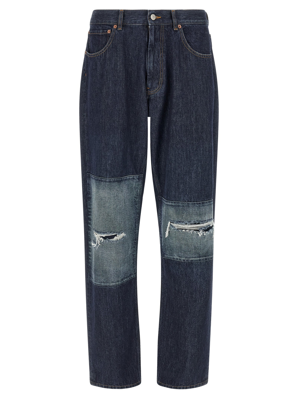 MM6 Maison Margiela Patchwork Insert Jeans Blue