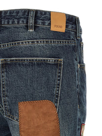 FOUND Patchwork Jeans Blue