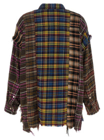 R13 Patchwork Shirt Gold