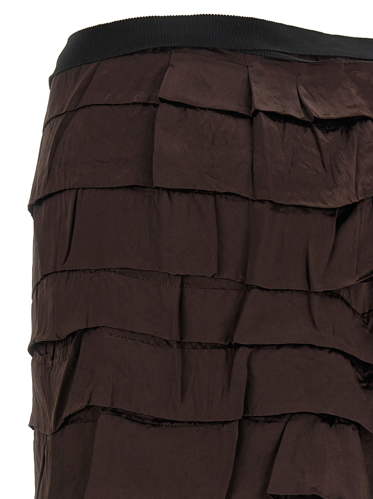 PRADA Patchwork Skirt Gold