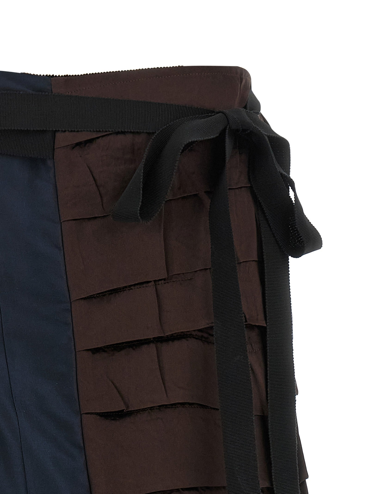 PRADA Patchwork Skirt Gold
