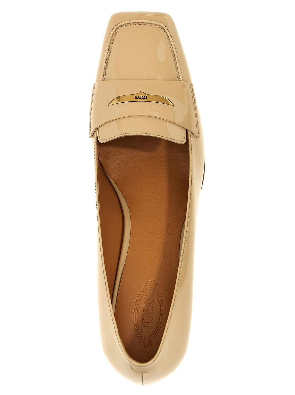 Tod's Patent Leather Pumps Beige