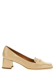 Tod's Patent Leather Pumps Beige