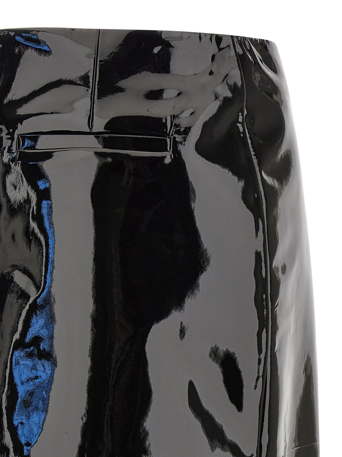 Ferragamo Patent Skirt Black