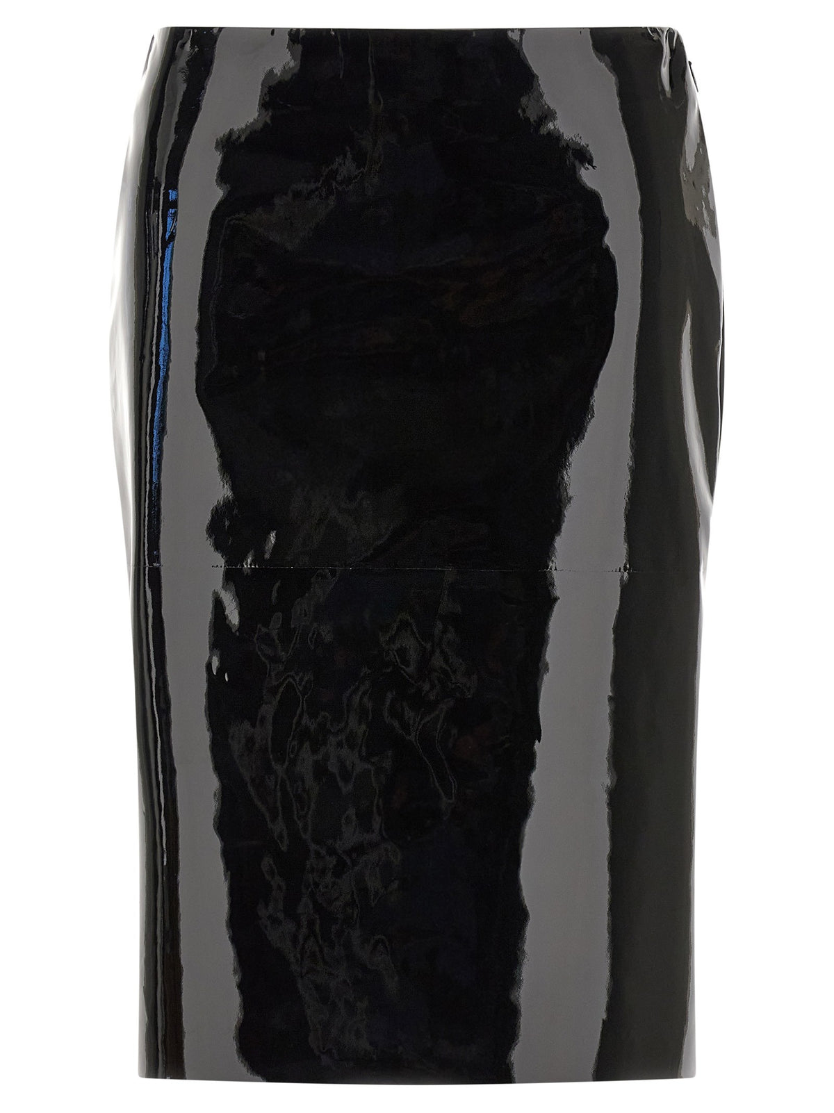 Ferragamo Patent Skirt Black