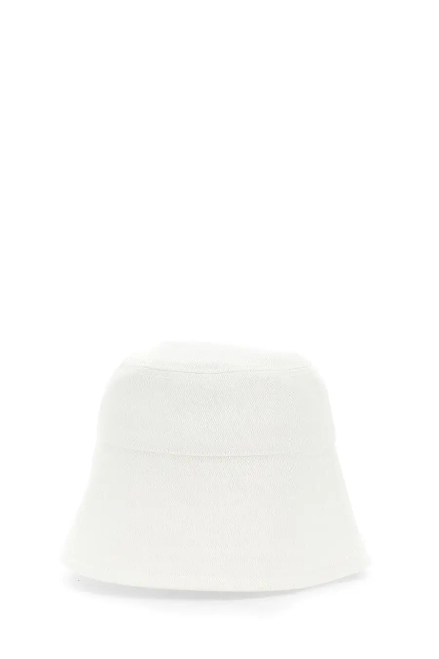 Patou women’s cappello bucket white hat with soft slightly textured fabric and gently flared brim