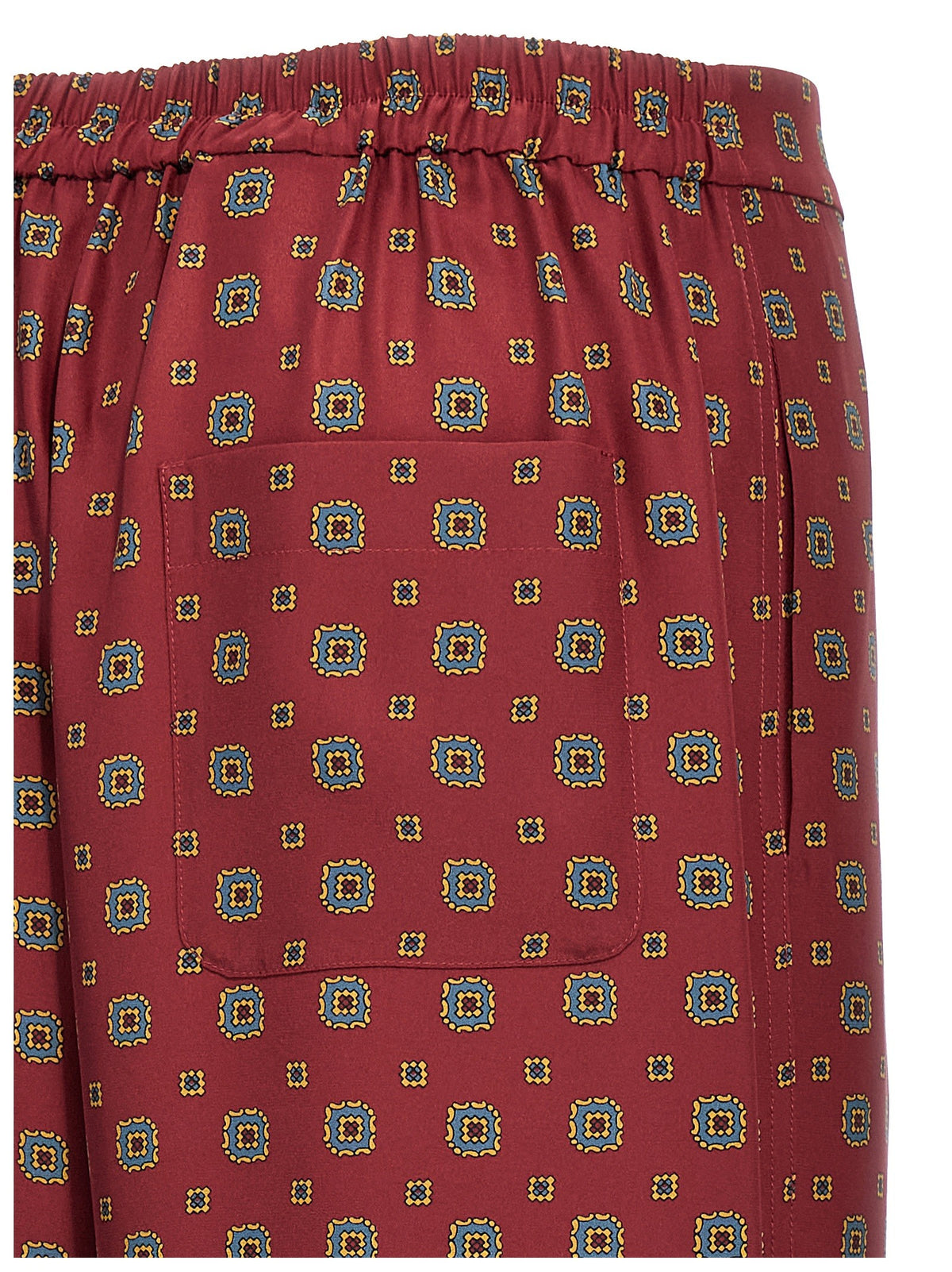 Moschino Patterned Pants Red