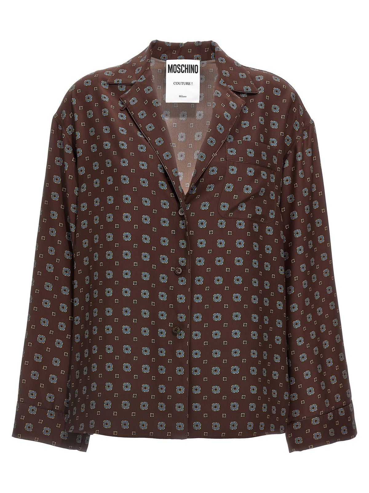 Moschino Patterned Shirt Brown