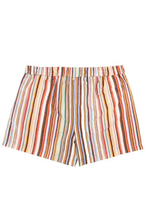 Paul Smith men’s costume da bagno painted signature stripe multicolor striped cotton shorts with vibrant vertical pattern
