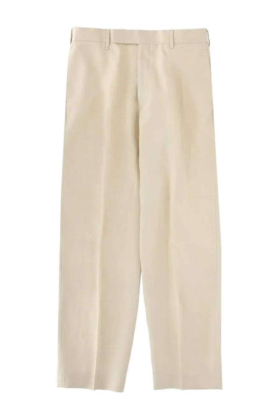 Beige paul smith men’s pantalone sartoriale con pieghe straight-leg trousers with subtle creases and minimalist design