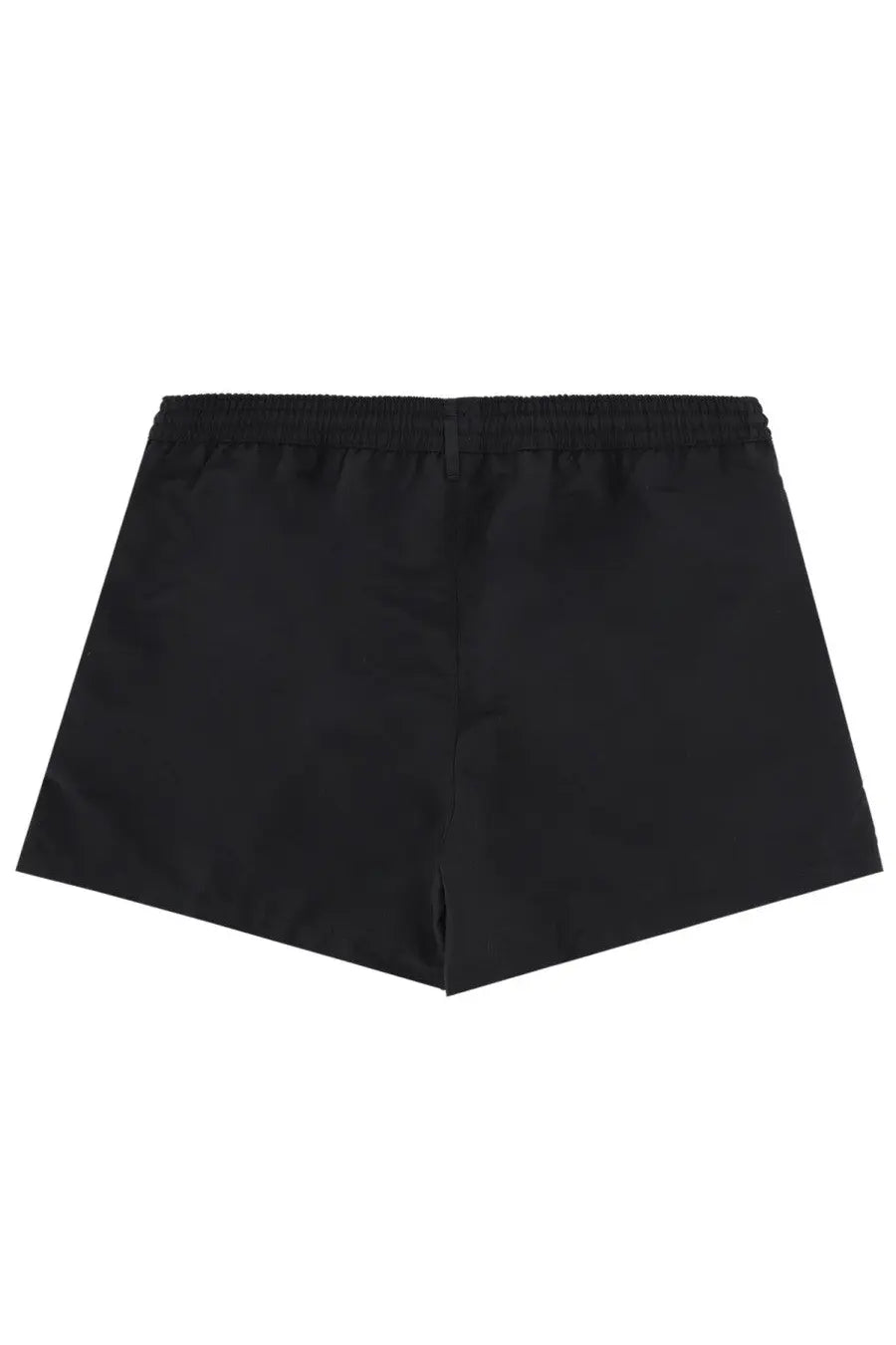 Black satin paul smith men’s swimsuit shorts with elastic waistband for comfortable swimwear use