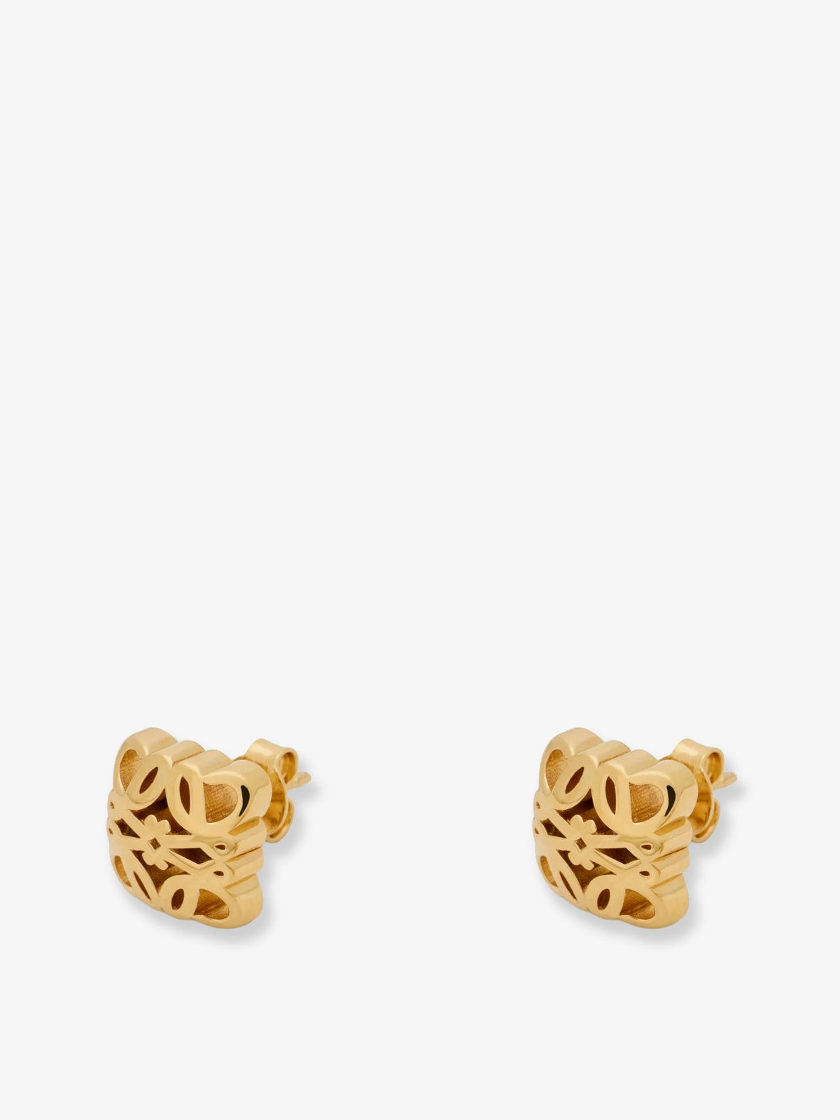 Loewe Women's Paulas Ibiza Bombè Anagram Brass Earrings Gold