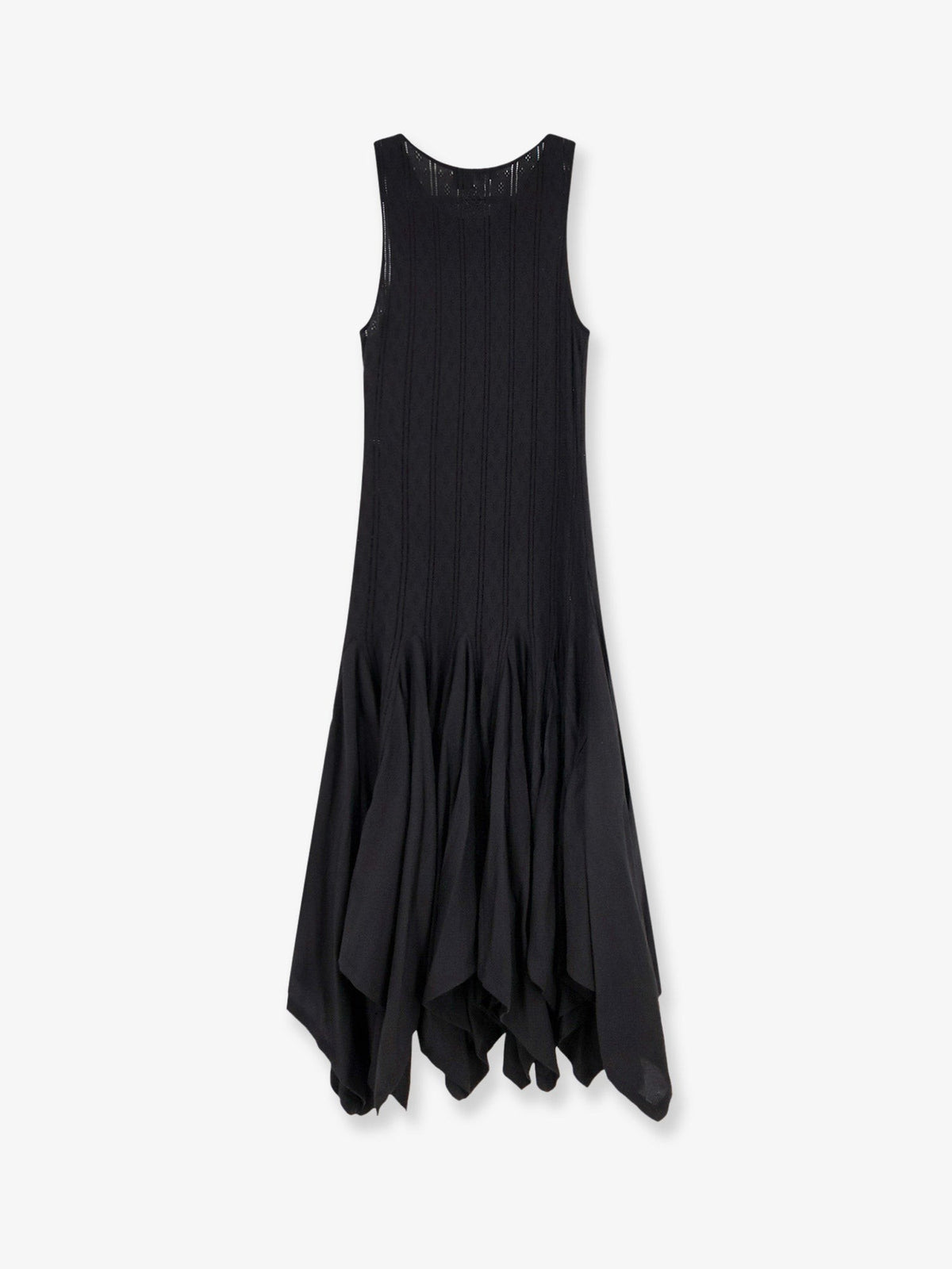Loewe Women's Paulas Ibiza Embroidered Cotton Long Dress Black