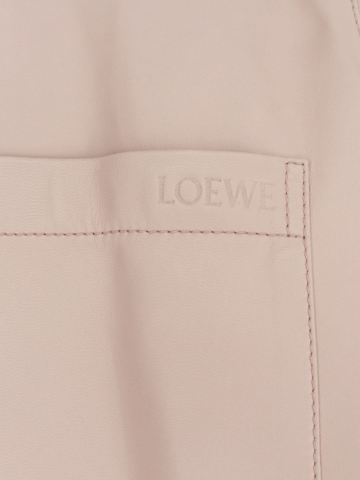 Loewe Women's Paulas Ibiza Leather Shirt Blue
