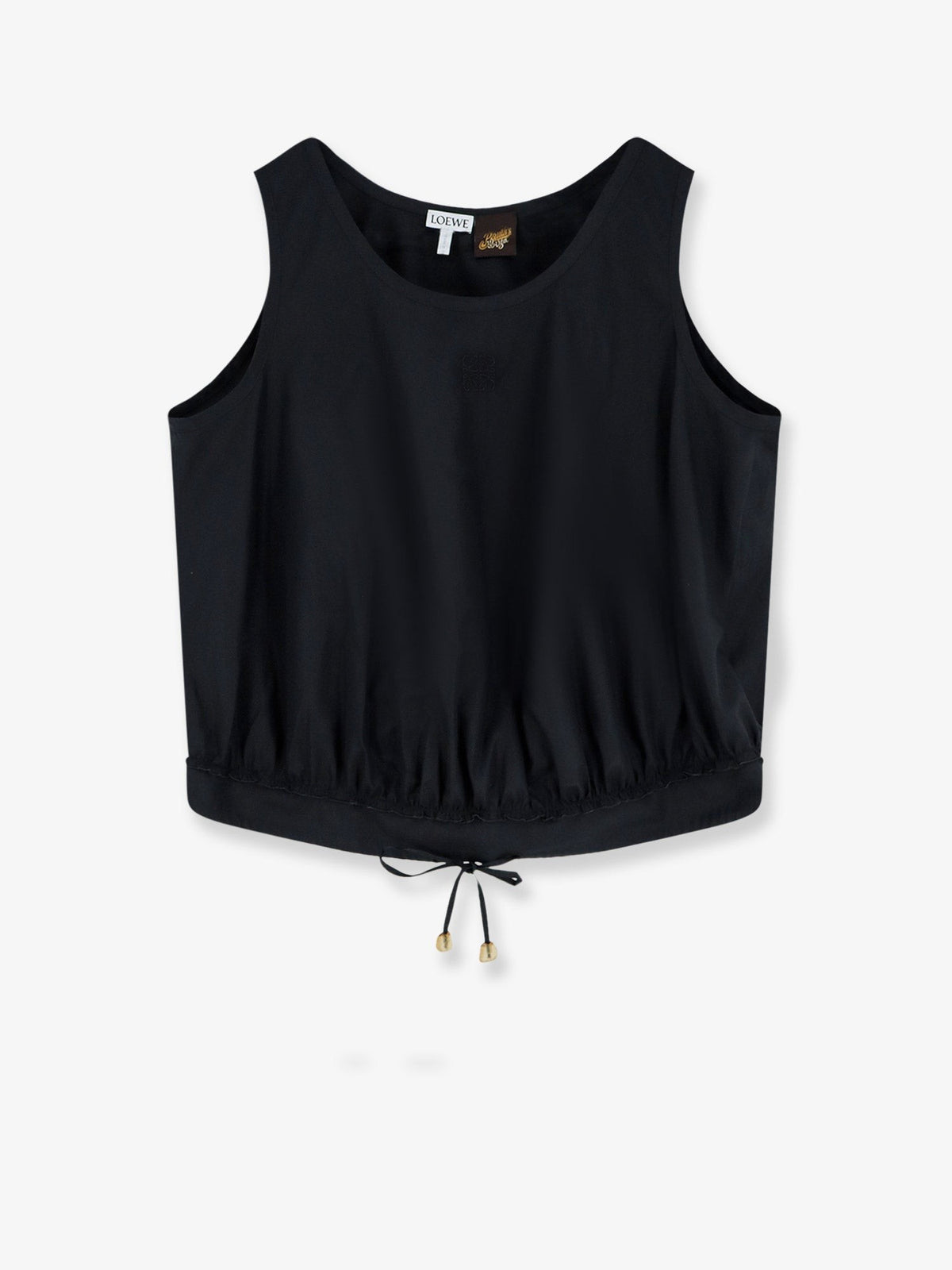 Loewe Women's Paulas Ibiza Lightweight Cotton Top Black