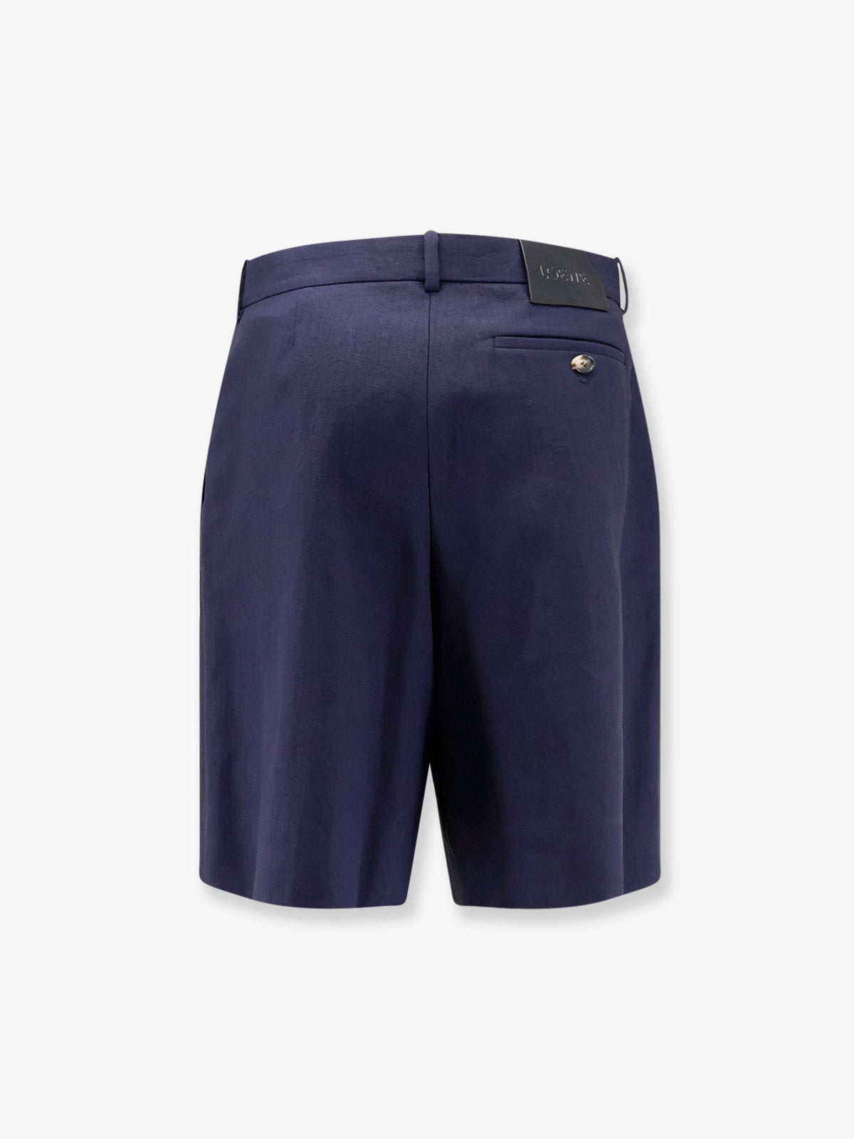 Loewe Men's Paulas Ibiza Linen and Cotton Bermuda Shorts Black