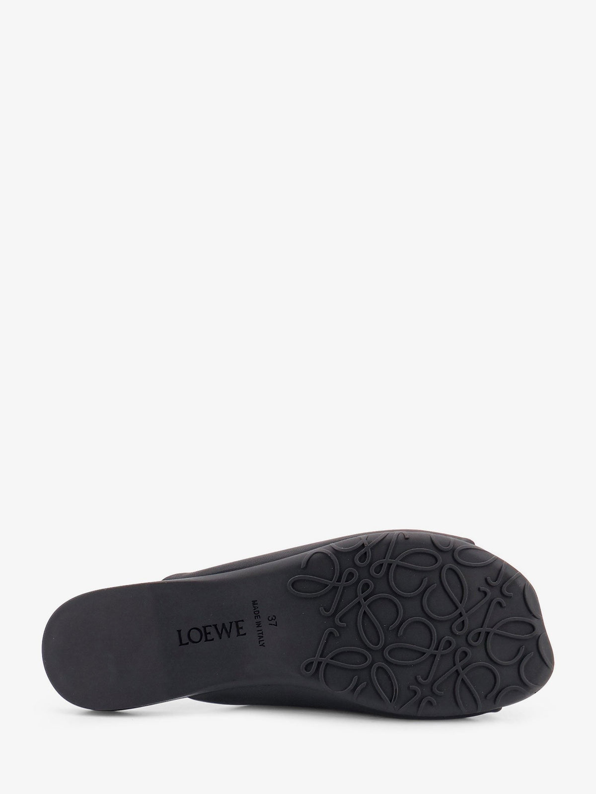 Loewe Women's Paulas Ibiza Pebble Soft Leather Sandals Black
