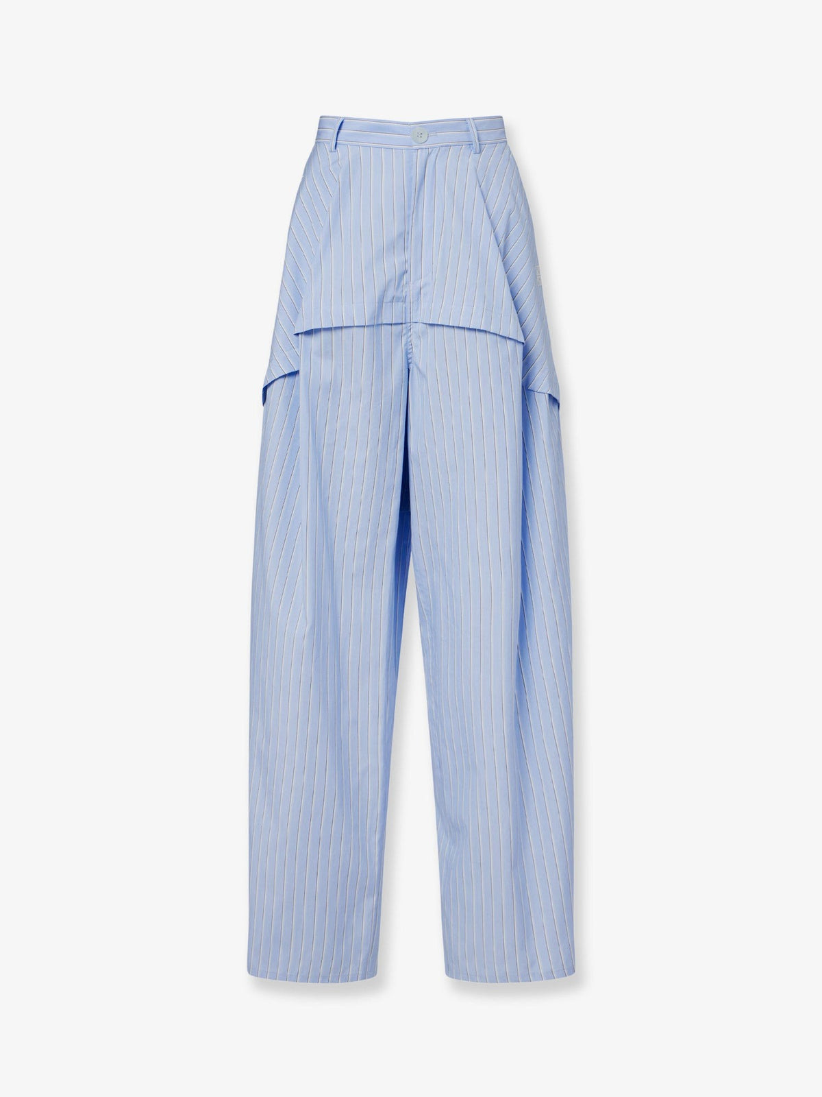Loewe Women's Paulas Ibiza Triped Cotton Pajamas Trousers Blue