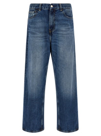Carhartt Wip Men's Washed Out Blue Denim Jeans Blue