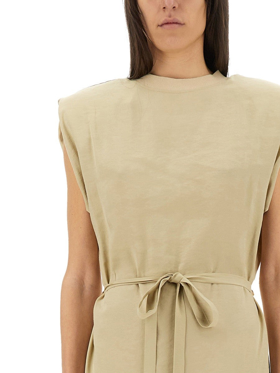Alysi Women's Peach Touch Long Dress Beige, view 2