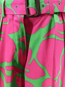 Dries Van Noten Women's Peaches Bis Viscose Trousers Green