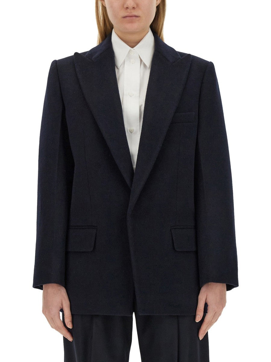 Victoria Beckham Women's Peak Label Jacket Blue