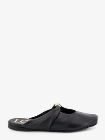 Loewe Women's Pebble Soft Low Leather Sandals Black