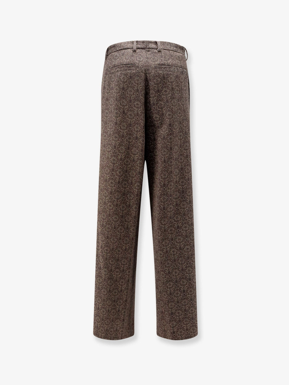 Dries Van Noten Women's Penn Embroidered Viscose Trousers Brown
