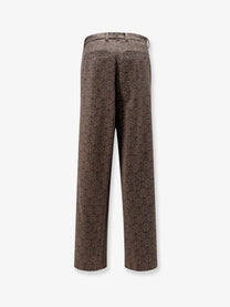 Dries Van Noten Women's Penn Embroidered Viscose Trousers Brown