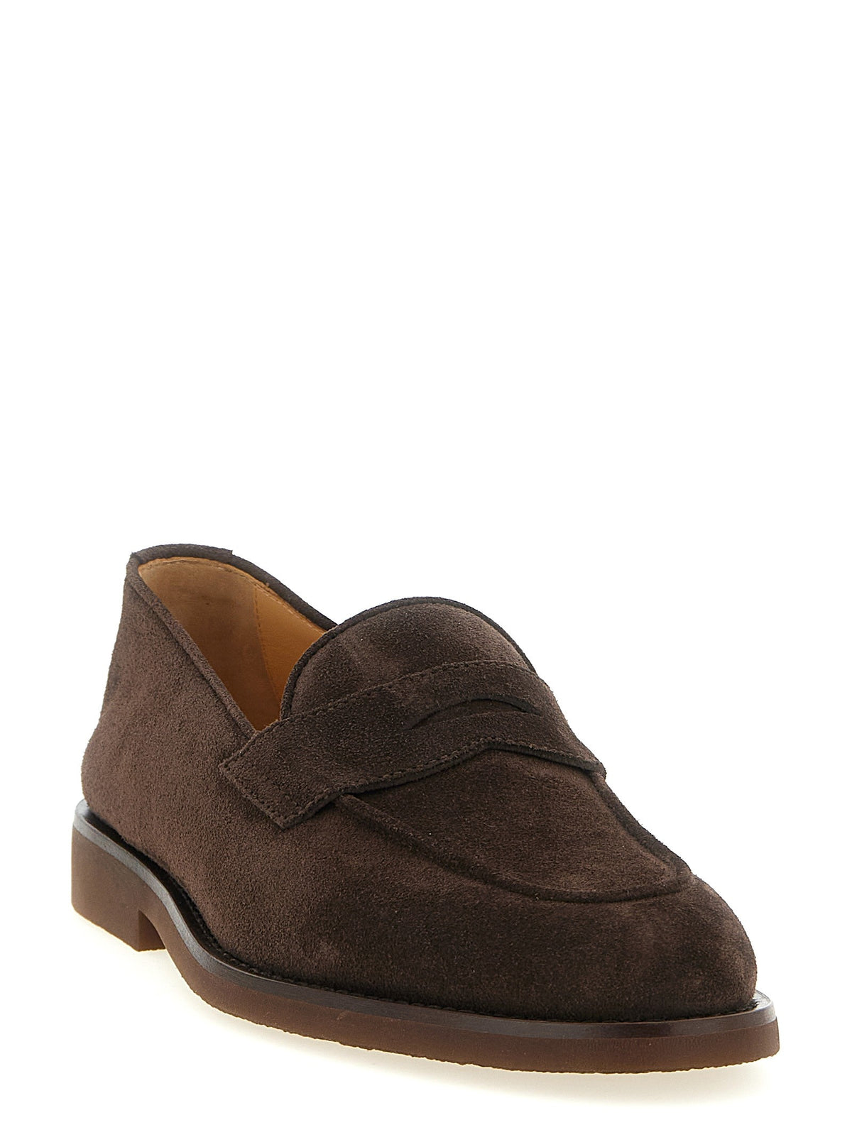 Brunello Cucinelli Penny Loafers Brown