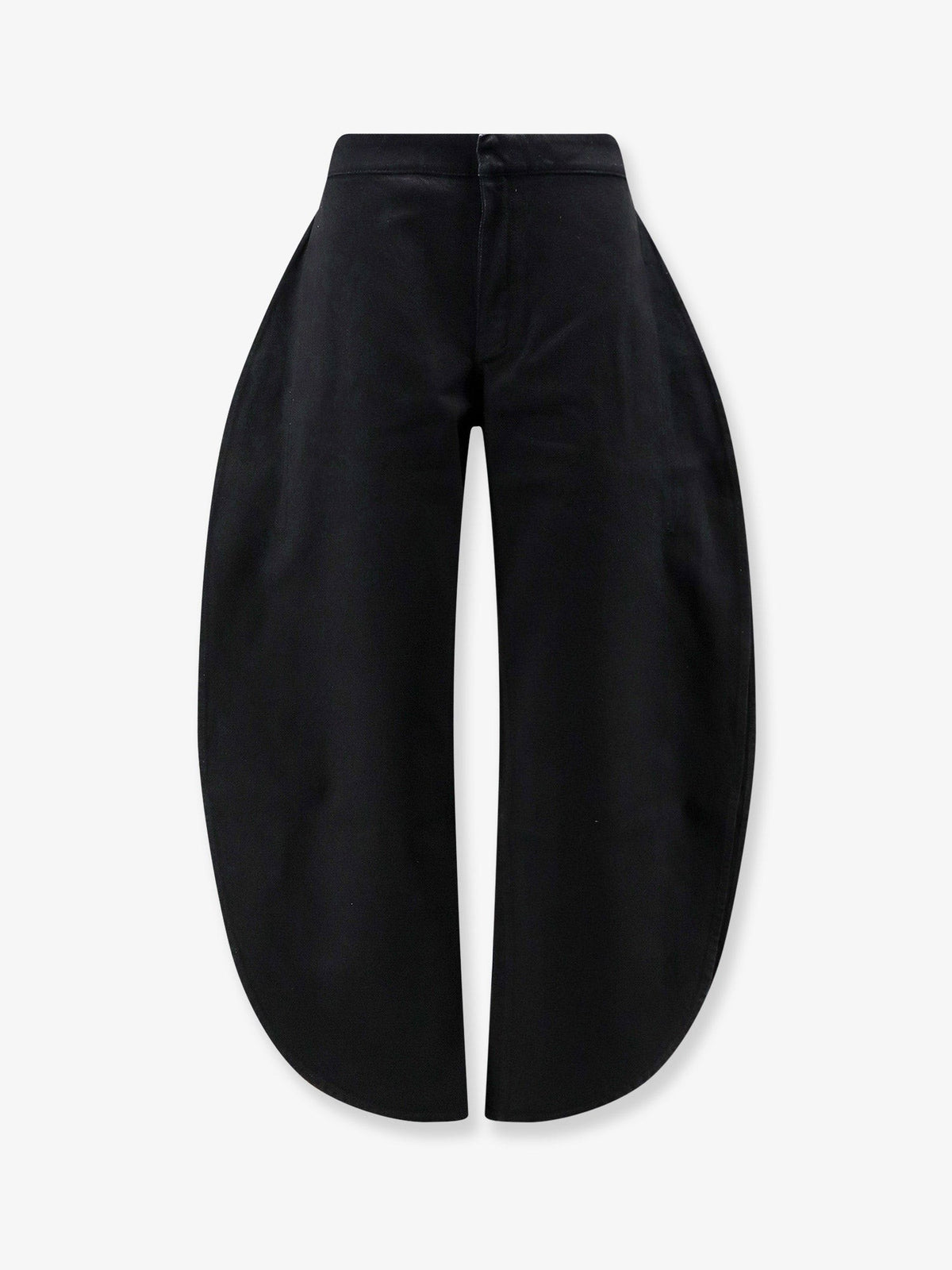 ALAÏA Women's Petal Trousers in Black Denim Black