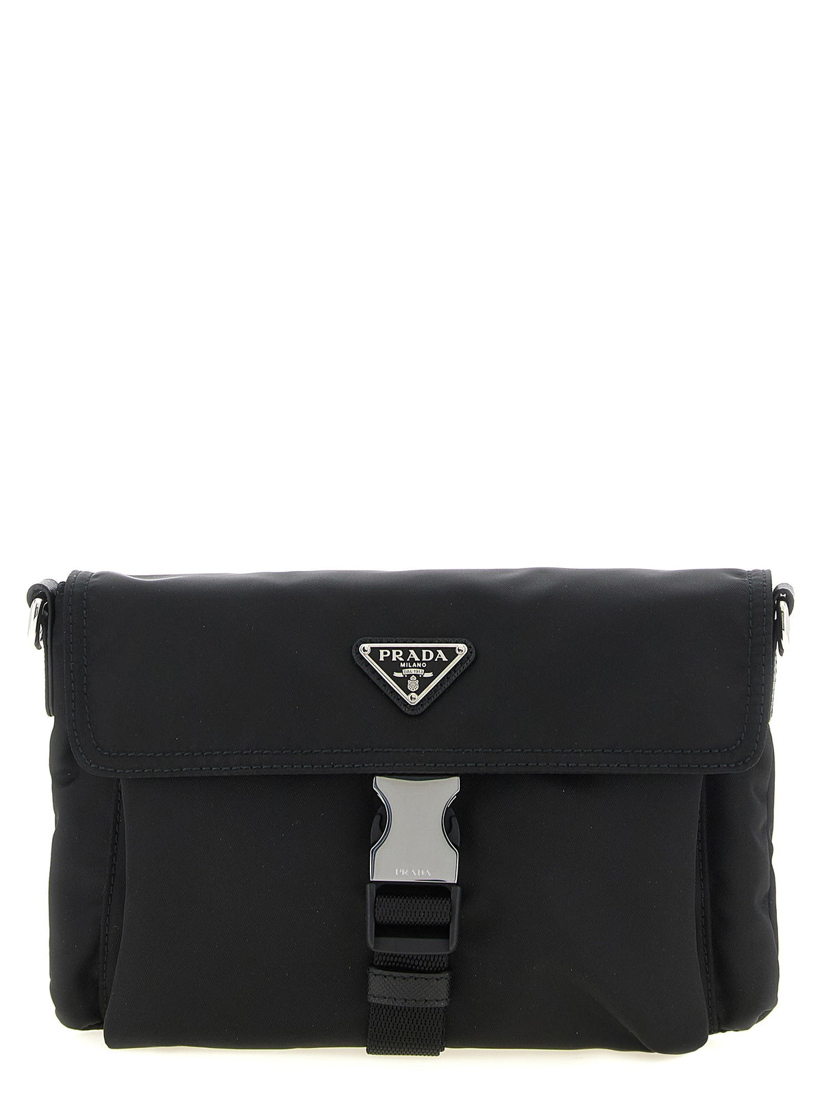 PRADA Phone Pouch Crossbody Bag in Re Nylon Black