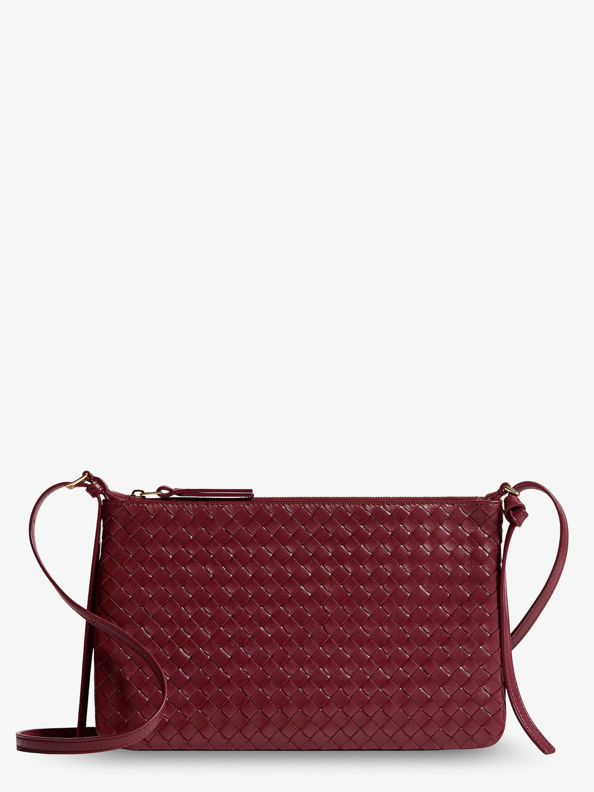 Bottega Veneta Women's Piccolo Intrecciato Clutch Red