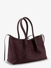 Bottega Veneta Women's Pinacoteca Leather Handbag Red