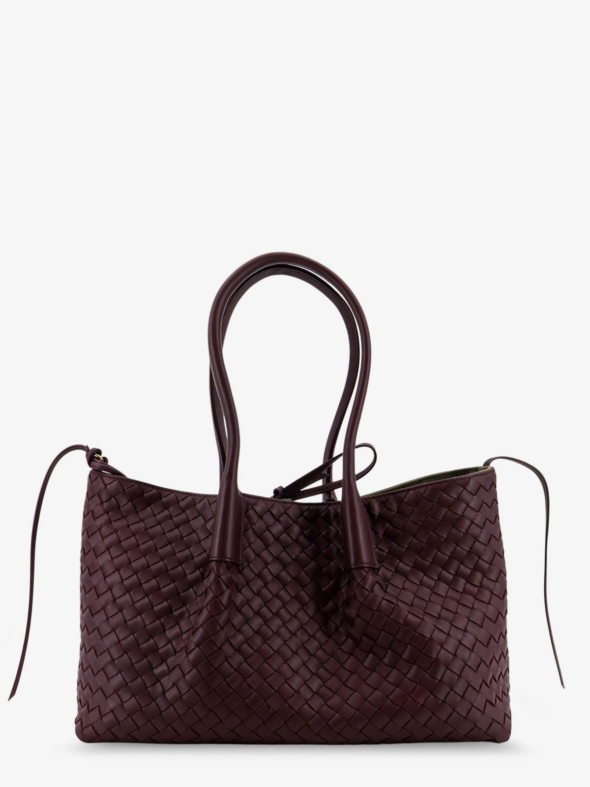 Bottega Veneta Women's Pinacoteca Leather Handbag Red