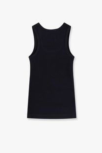 Pinko women’s calcolatore black cotton sleeveless tank top with a minimalist design for casual wear
