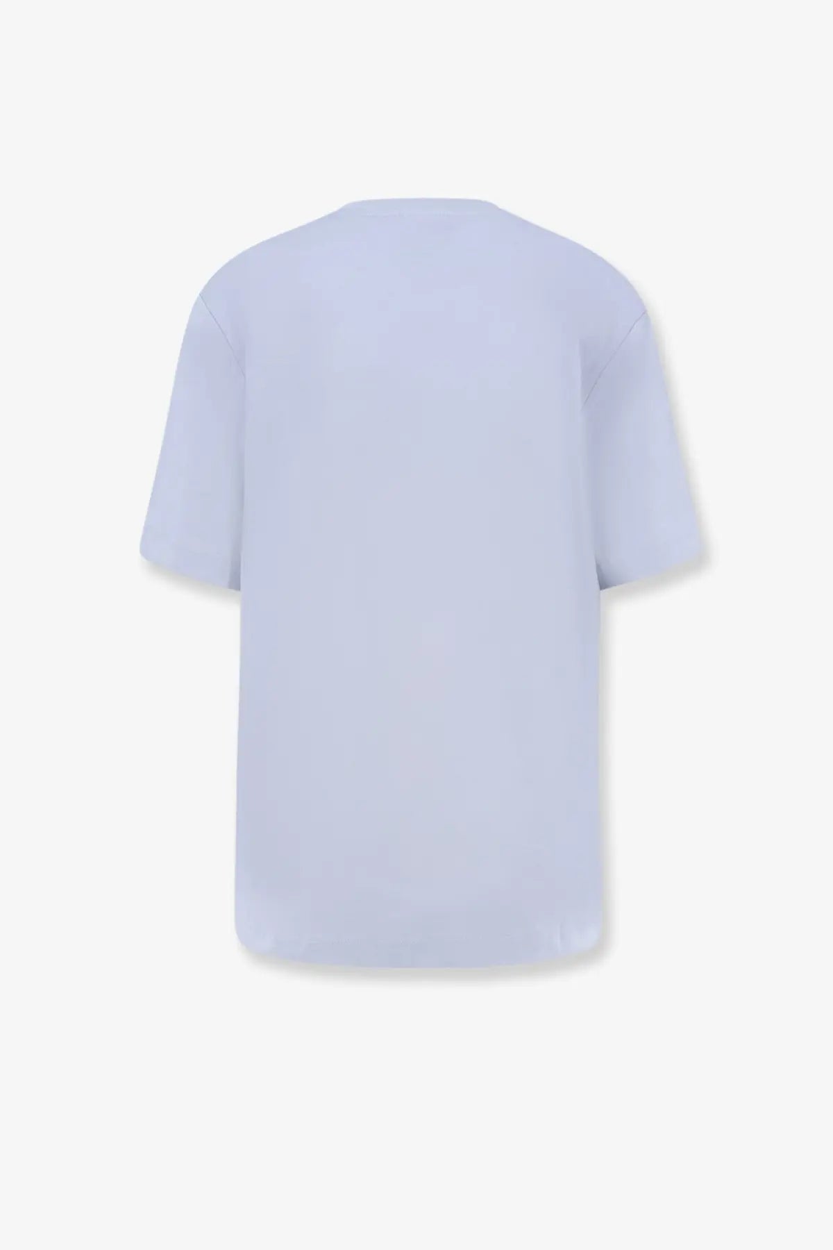 Pinko women’s cotton shirt blue oversized light blue cotton t-shirt with relaxed fit and short sleeves