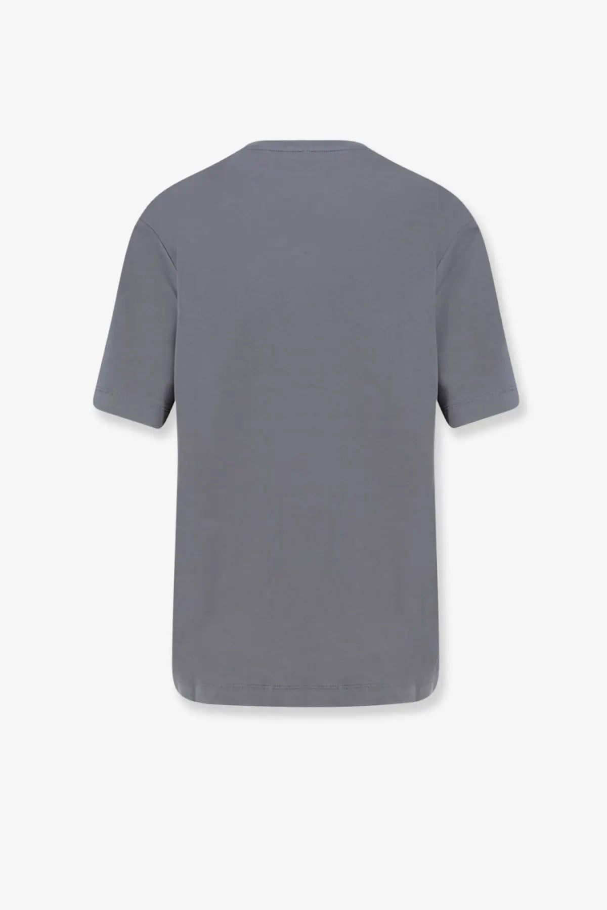 Pinko womens cotton shirt grey short-sleeved t-shirt with solid color and classic crew neck design