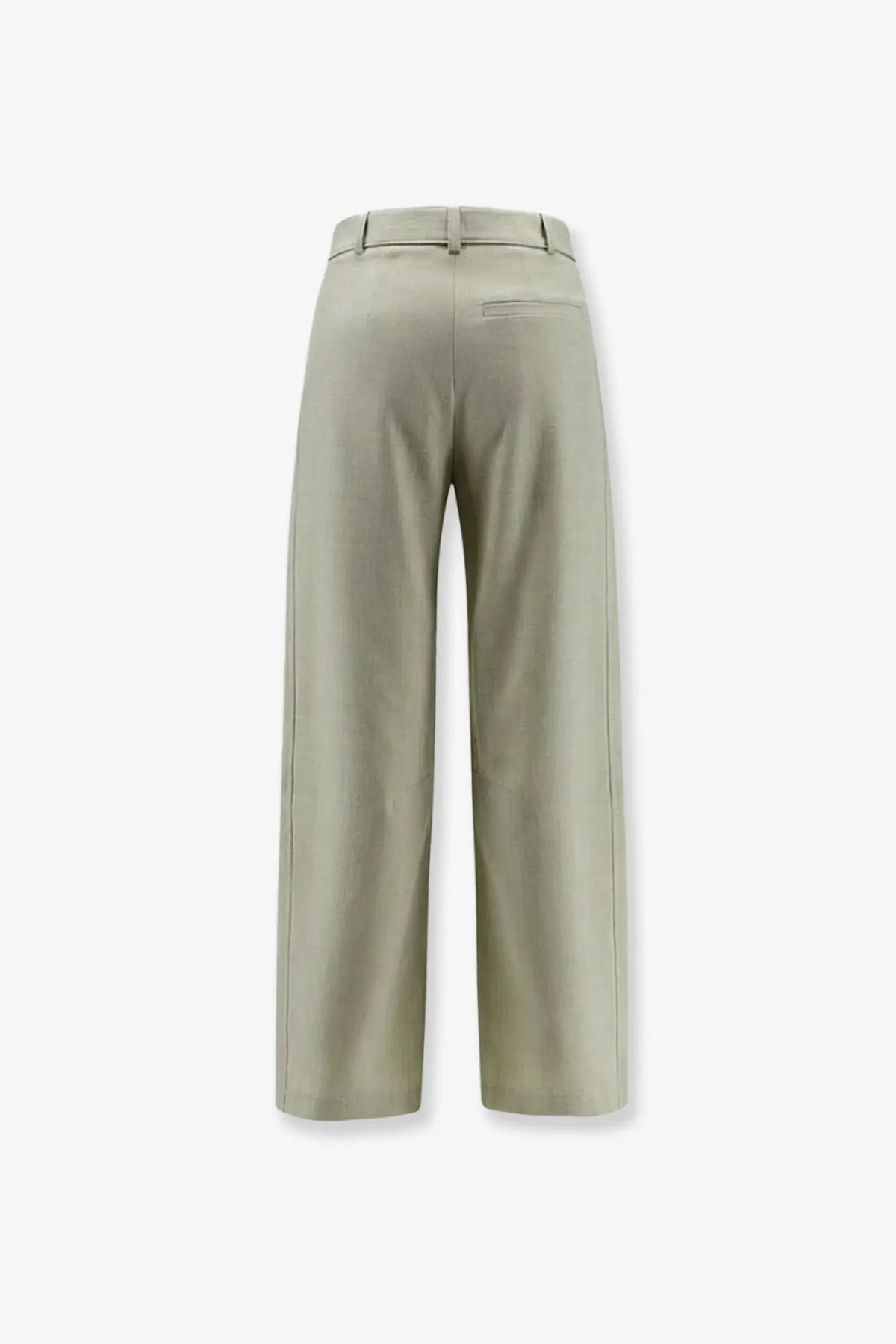 Pinko women’s lex y viscose blend beige wide-leg trousers with sleek tailored fit and subtle stitching details