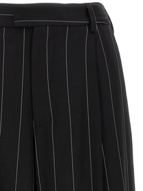 Federica Bonifaci Pinstripe Pants Black