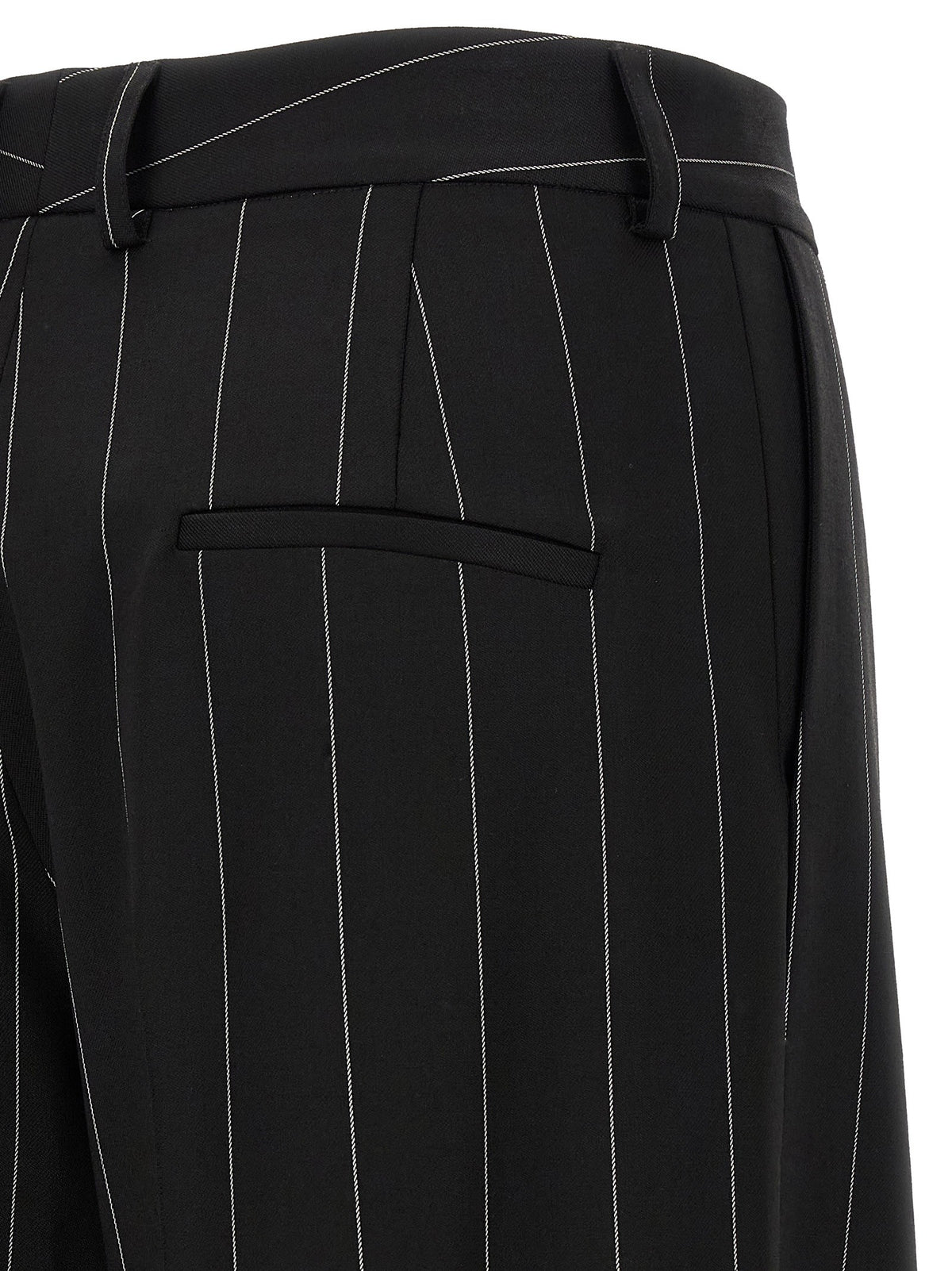 Federica Bonifaci Pinstripe Pants Black