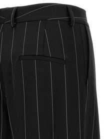 Federica Bonifaci Pinstripe Pants Black