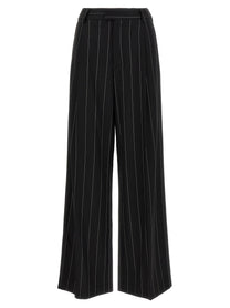 Federica Bonifaci Pinstripe Pants Black