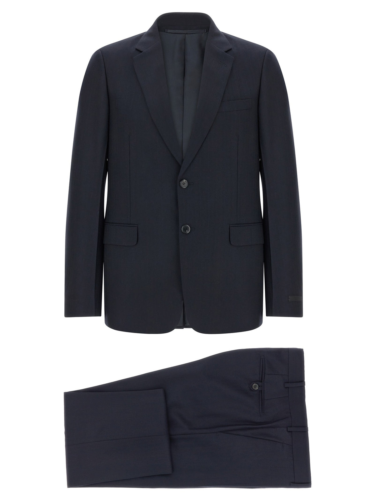 PRADA Pinstriped Dress Blue