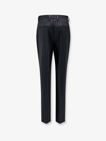 Dolce &amp; Gabbana Women's Pinstriped Stretch Wool Trousers Pattern