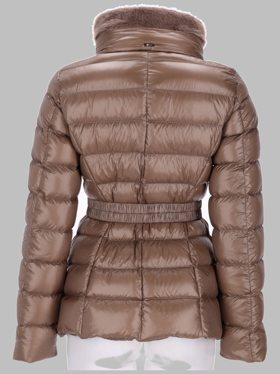 Herno Women's Piumino Con Cintura Beige