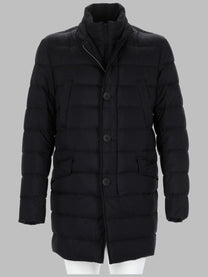 Herno Men's Piumino Lungo Trapuntato Black